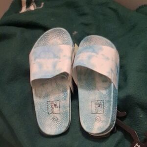 Kids Cloudy Blue Slide Sandals